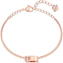 Pulsera North, blanco, baño de oro rosa