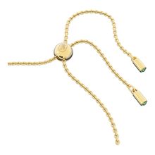 Pulsera Orbita, Cristal de talla octogonal, Multicolor, Baño tono oro