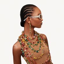 Collar Curiosa, Multicolor, Combinación de acabados metálicos