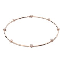 Collar Constella, Blanco, Baño tono oro rosa