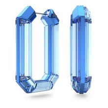 Aros de aro Lucent, Azul, Baño de rodio