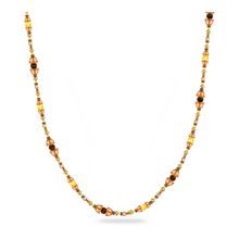 Collar Somnia, Extralargo, Marrón, Baño tono oro