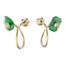 Aros Studiosa, Verde, Baño tono oro