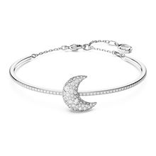 Brazalete Luna, Luna, Blanco, Baño de rodio