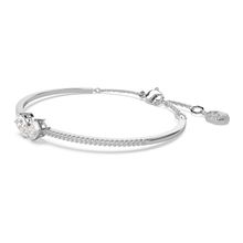 Brazalete Mesmera, Tallas mixtas, Blanco, Baño de rodio
