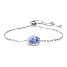 Pulsera Constella, Talla ovalada, Azul, Baño de rodio