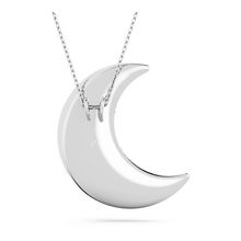 Colgante Luna, Luna, Blanco, Baño de rodio