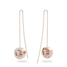 Aros Hollow, Largos, Baño tono oro rosa