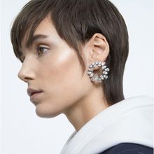 Aros Millenia, Círculo, Blanco, Baño de rodio