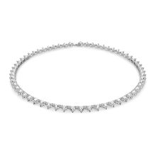 Collar Millenia, Triángulo, Blanco, Baño de rodio