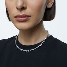 Collar Millenia, Triángulo, Blanco, Baño de rodio