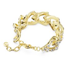 Pulsera Dextera, Arte, Tallas mixtas, Blanca, Baño tono oro