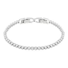 Pulsera Emily, blanco, baño de rodio
