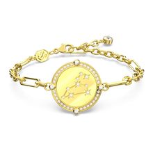 Pulsera Zodiac, Leo, Tono dorado, Baño tono oro