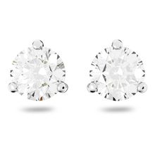 Aros Solitaire, blanco, baño de rodio