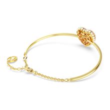 Brazalete Hyperbola, Corazón, Rosa, Recubrimiento tono oro
