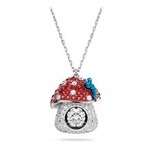 Colgante Alice in Wonderland, Seta, Rojo, Recubrimiento en rodio