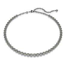 Collar Imber Tennis, Talla redonda, Gris, Recubrimiento en rutenio