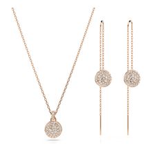 Conjunto Meteora, Blanco, Recubrimiento tono oro rosa