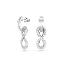 Pendientes Hyperbola, Símbolo del infinito, Blancos, Recubrimiento en rodio 5679793-5679793
