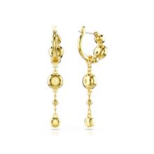 Pendientes Imber, Talla redonda, Blancos, Combinación de acabados metálicos
