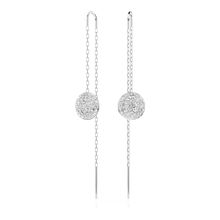 Pendientes Meteora, Blancos, Recubrimiento en rodio 5683448-5683448