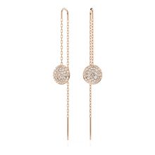 Pendientes Meteora, Blancos, Recubrimiento tono oro rosa 5689427-5689427