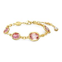 Pulsera Imber, Talla octogonal, Rosa, Baño tono oro