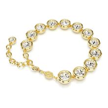 Pulsera Imber, Talla redonda, Blanca, Baño tono oro