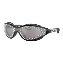 Gafas de sol con correa, Con forma de gafas de natación, Negras