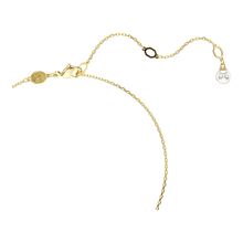 Colgante Idyllia, Crystal Pearl, Concha de mar, Blanco, Recubrimiento tono oro
