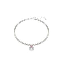 Colgante Idyllia, Tallas mixtas, Crystal Pearls, Concha de mar, Rosa, Recubrimiento en rodio