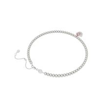 Colgante Idyllia, Tallas mixtas, Crystal Pearls, Concha de mar, Rosa, Recubrimiento en rodio