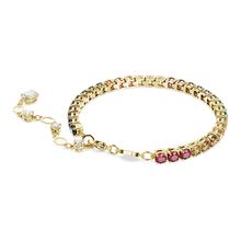 Pulsera Matrix, Talla redonda, Multicolor, Recubrimiento tono oro