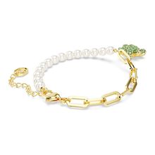 Pulsera Teddy, Oso, Verde, Baño tono oro