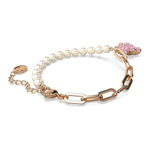Pulsera Teddy, Oso, Rosa, Recubrimiento en tono oro rosa