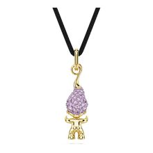 Colgante Good Luck Trolls, Troll, Morado, Recubrimiento tono oro