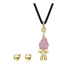 Conjunto Good Luck Trolls, Troll, Rosa, Recubrimiento tono oro