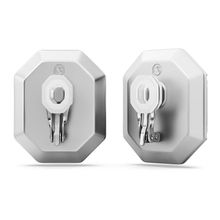 Pendientes de clip Lucent, Talla octogonal, Blancos