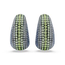 Pendientes de clip Sublima, Talla redonda, Grandes, Multicolores, Recubrimiento en rutenio
