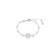 Pulsera Idyllia, Tallas mixtas, Copo de nieve, Blanca, Recubrimiento en rodio
