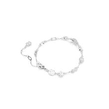 Pulsera Idyllia, Tallas mixtas, Copo de nieve, Blanca, Recubrimiento en rodio