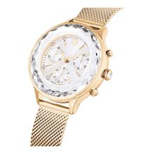 Reloj Nova Chrono, Fabricado en Suiza, Brazalete de metal, Tono dorado, Acabado tono oro champán