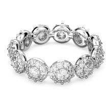 Anillo Una Angelic, Talla redonda, Blanco, Recubrimiento en rodio