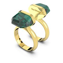 Anillo Lucent, Magnetic, Verde, Baño tono oro