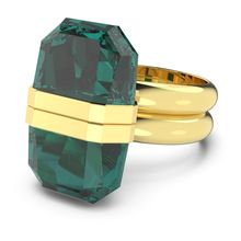 Anillo Lucent, Magnetic, Verde, Baño tono oro
