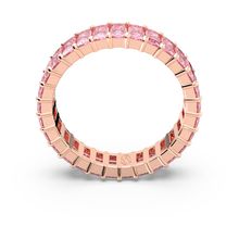 Anillo Matrix, Talla baguette, Rosa, Baño tono oro rosa