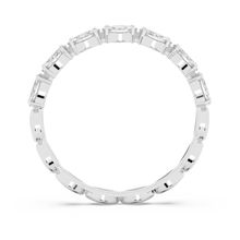 Anillo Vittore Marquise, blanco, baño de rodio