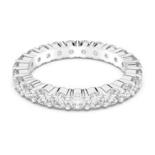 Anillo Vittore XL, blanco, baño de rodio