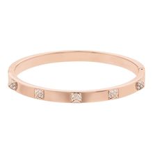 Pulsera Tactic, blanco, baño de oro rosa